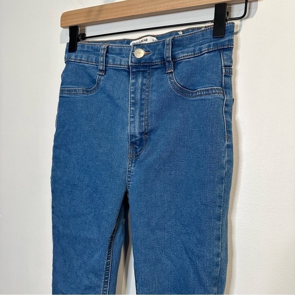 Pull & Bear Women’s Skinny High Waist Light Blue Jeans Size 4 - Picture 7 of 7
